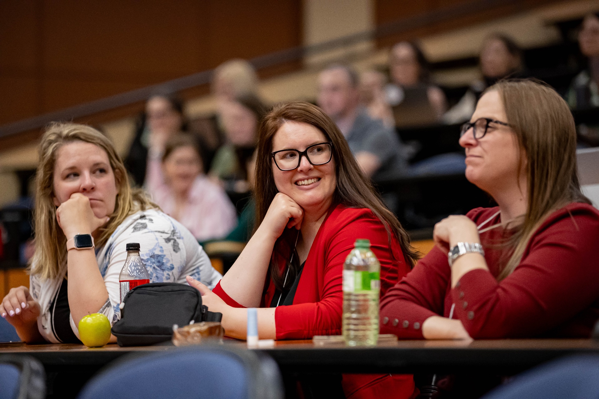 LANG graduate students engaged during an information session